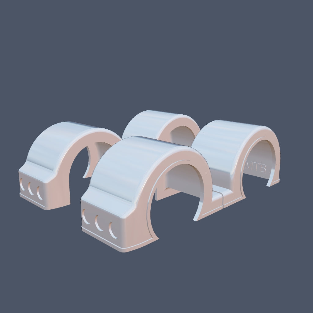 Outlaw Double Hump Fenders with Light Panel (1 Pair)